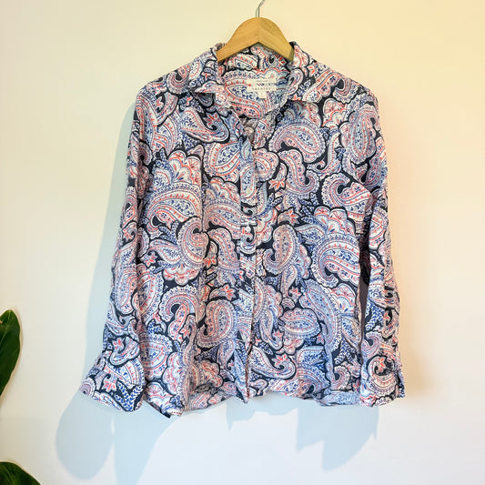 Trenery Paisley French Linen – Size M
