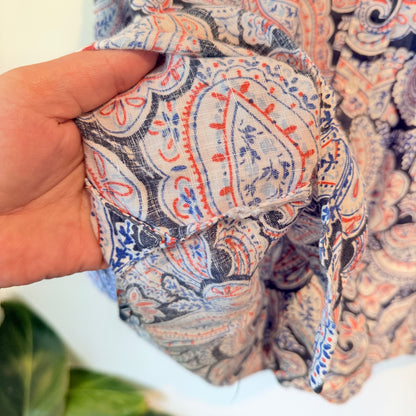Trenery Paisley French Linen – Size M