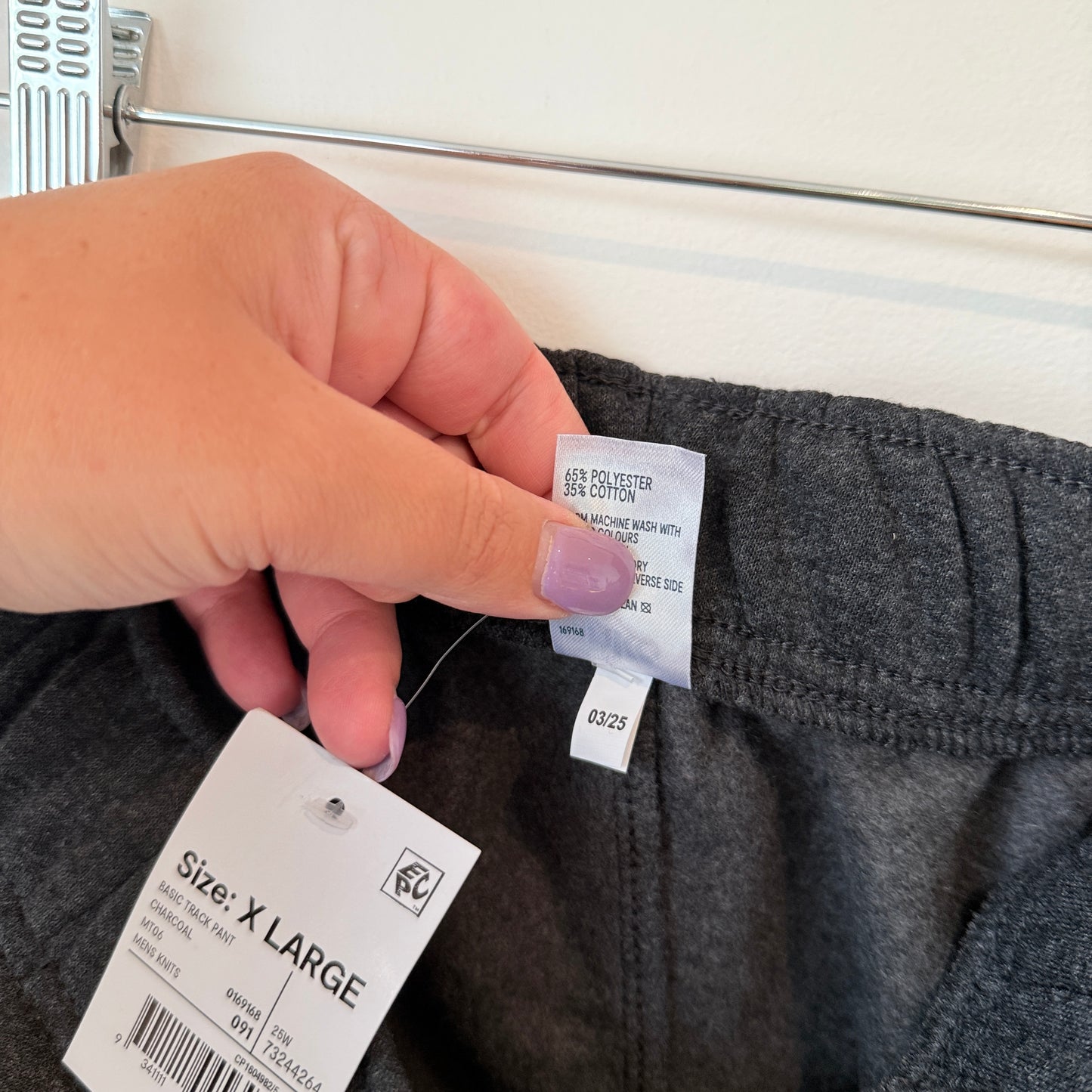 Anko Charcoal Basic Track Pants – Size XL