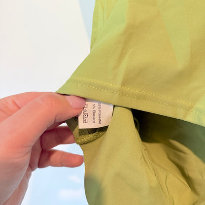 SHEIN Light Green Criss-Cross Halter Crop Top – Trendy, Size L