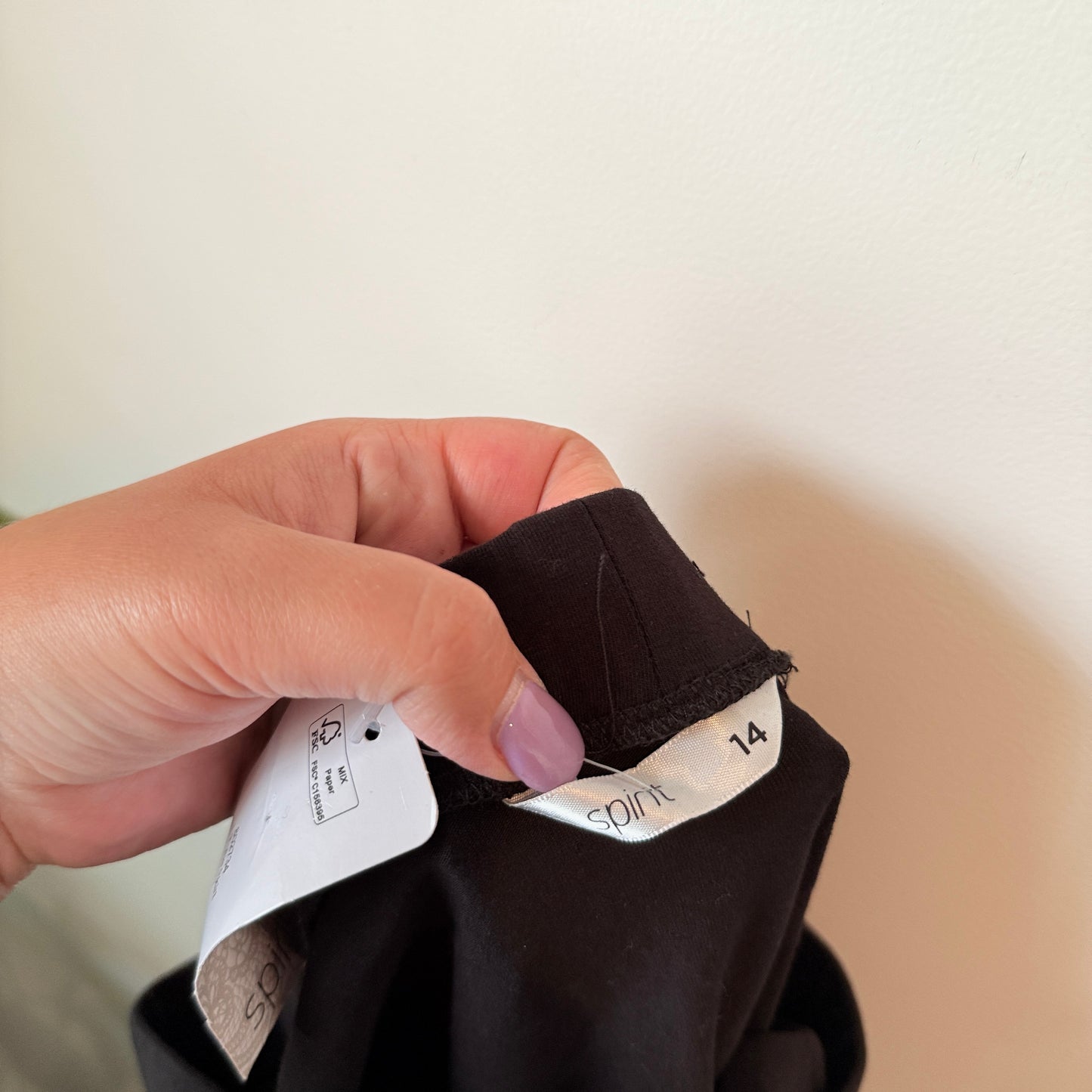 Spirit Black Tube Skirt – Size 14