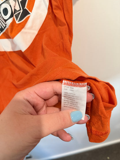 Tui Size L Orange and Black T-Shirt