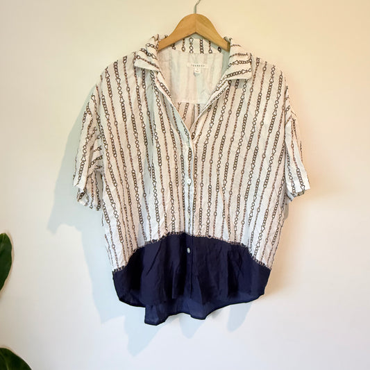 Trenery Women’s Chain Print Modal Shirt – Size L