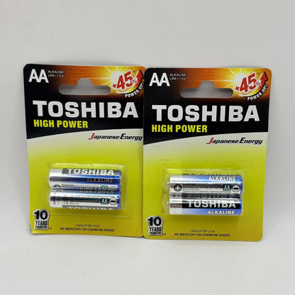 Toshiba High Power AA Batteries 4 Pack