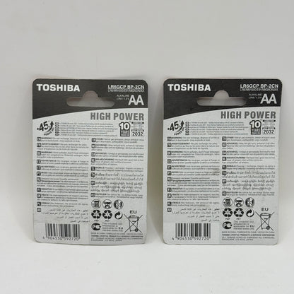 Toshiba High Power AA Batteries 4 Pack