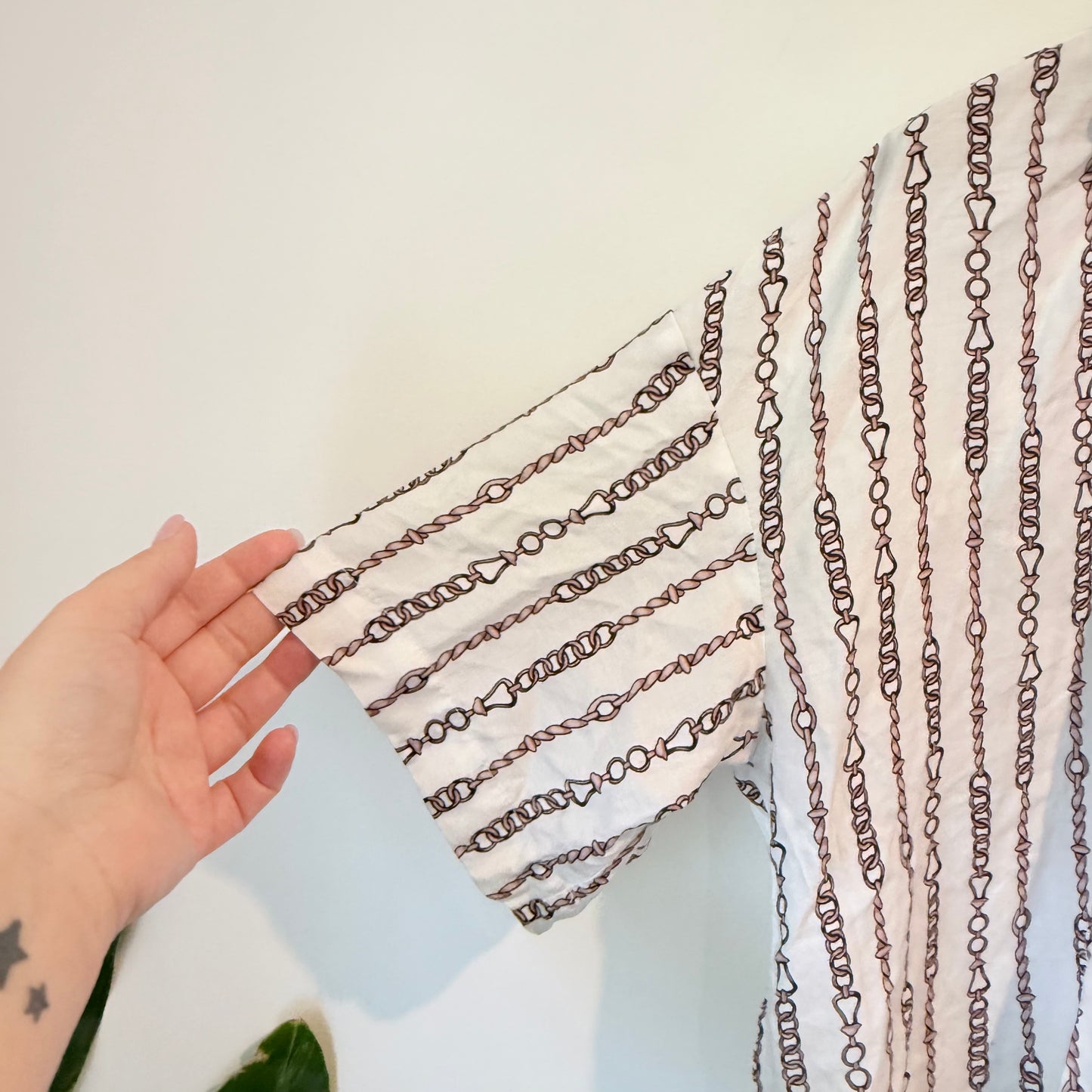 Trenery Women’s Chain Print Modal Shirt – Size L