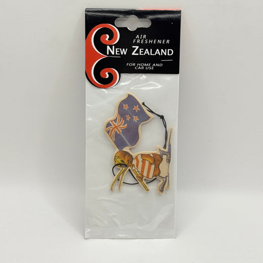 New Zealand Kiwi Flag Hanging Air Freshener