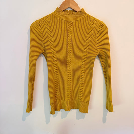 Brand Unknown Size U/Arm to U/Arm 37cm Ribbed Turtleneck Sweater