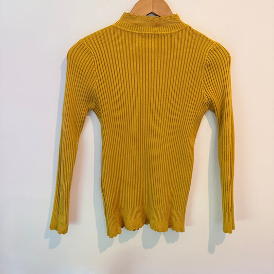 Brand Unknown Size U/Arm to U/Arm 37cm Ribbed Turtleneck Sweater