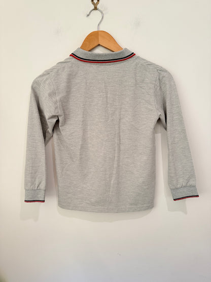 Another Wish Size U/Arm to U/Arm 40cm Long-Sleeve Polo Shirt
