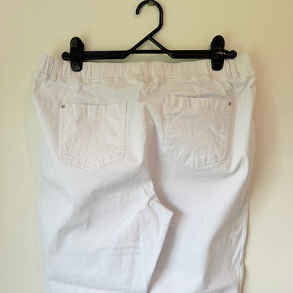 Eurodit Pull-On Cropped Pants - White - Size 44