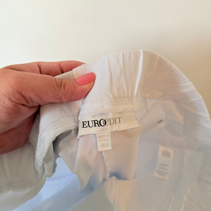 Eurodit Pull-On Cropped Pants - White - Size 44