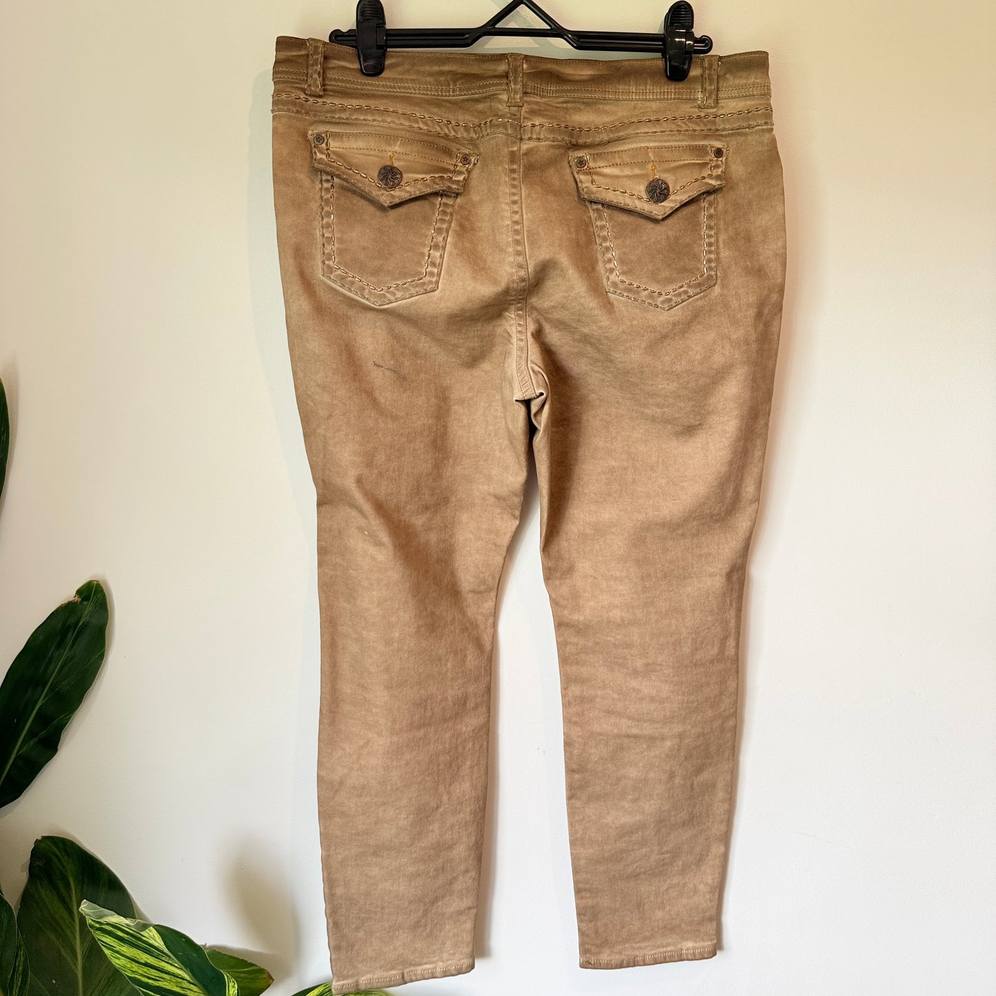 Heine Pants - Tan/Brown - Size 44