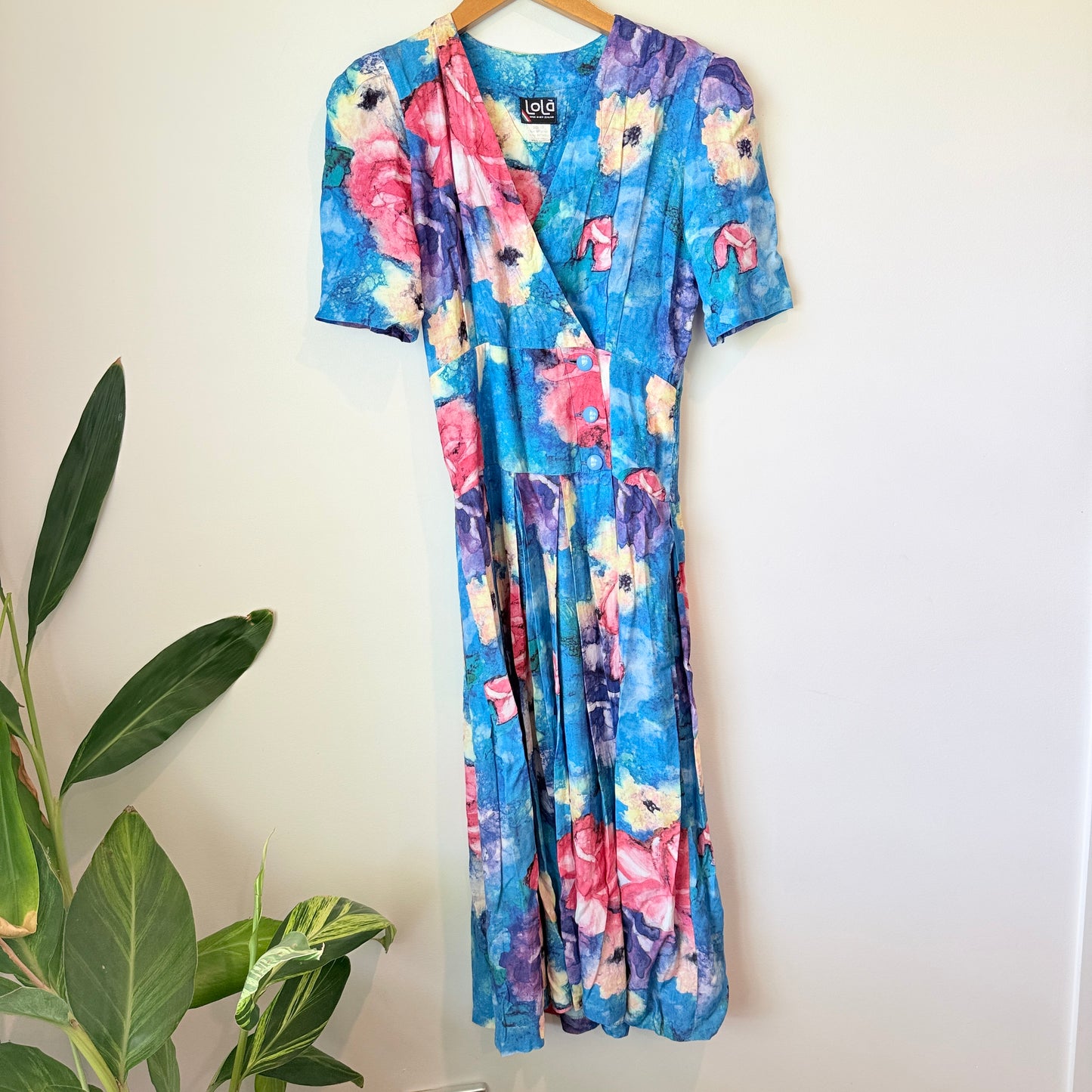 Vintage Lola (NZ Made) Size 10 Floral Day Dress