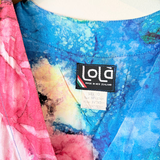 Vintage Lola (NZ Made) Size 10 Floral Day Dress