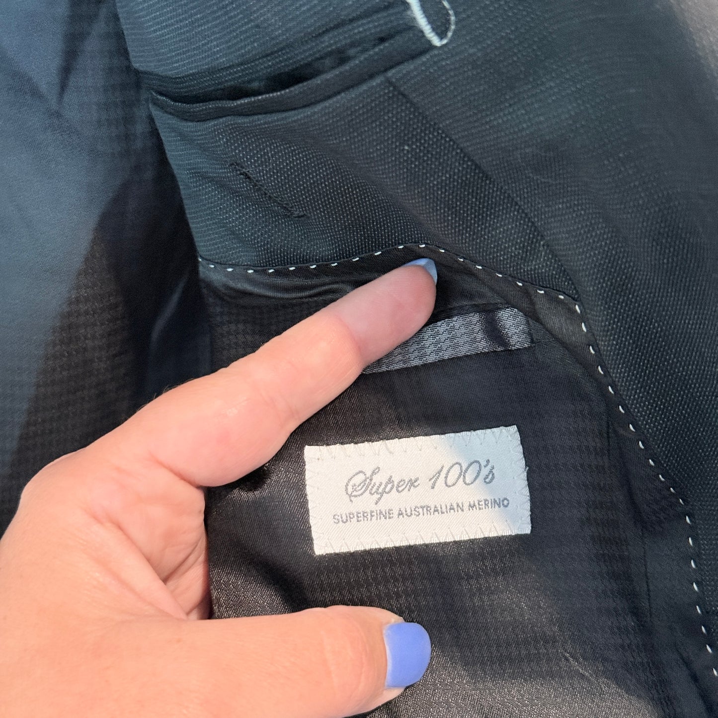 CAMBRIDGE Super 100's Superfine Australian Merino Blazer - Size 94 Reg