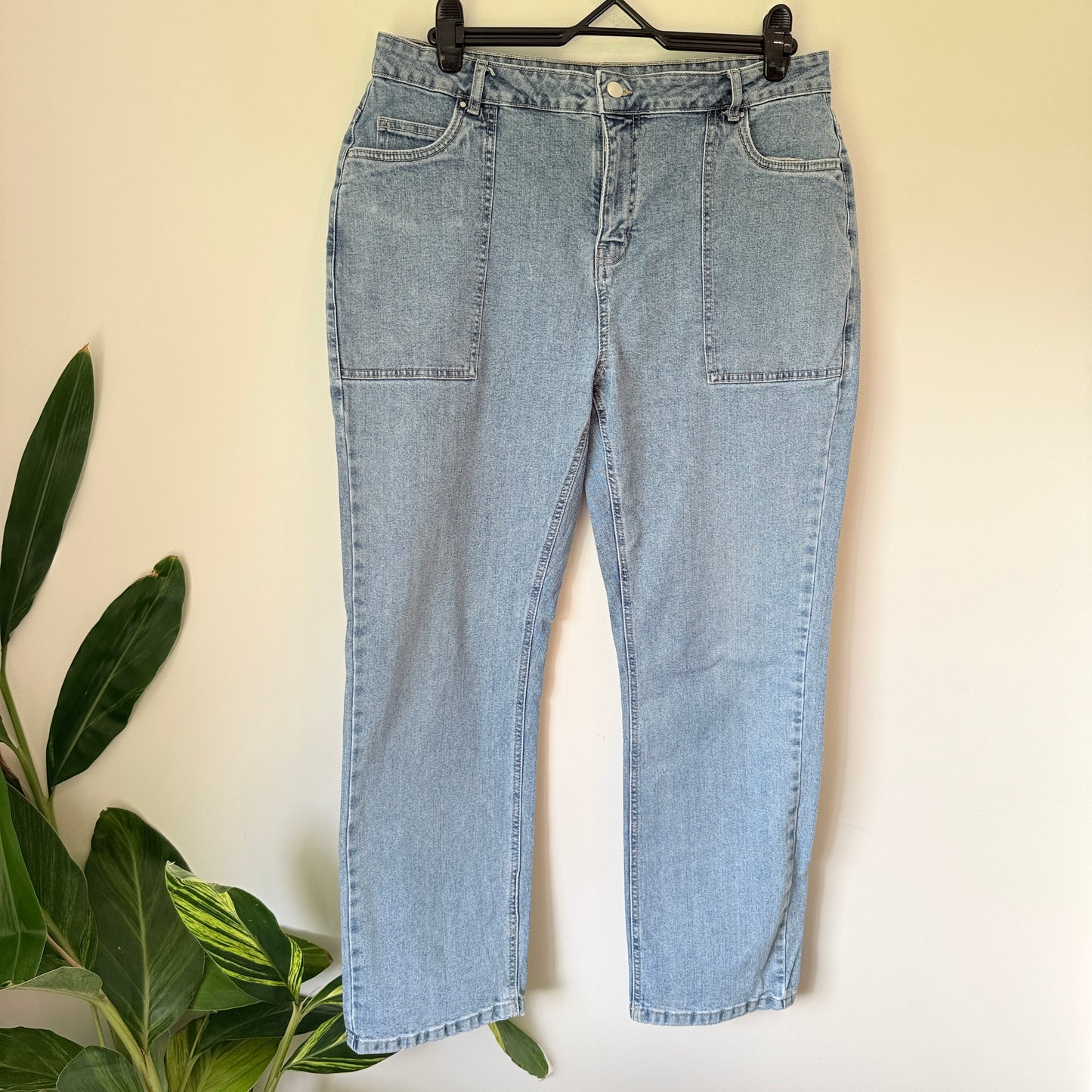 Emerge Denim Carpenter Style Jeans - Light Wash - Size 14