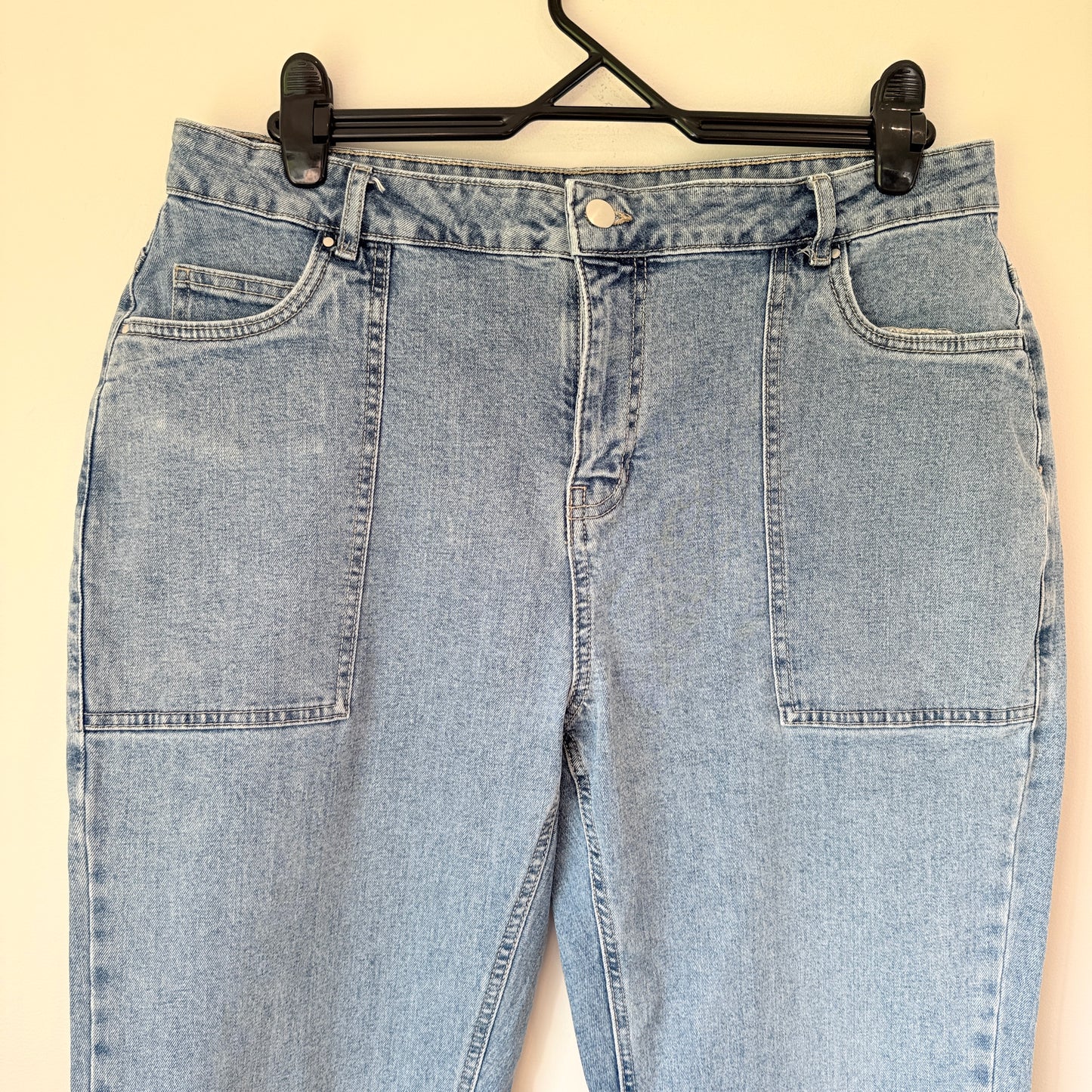 Emerge Denim Carpenter Style Jeans - Light Wash - Size 14