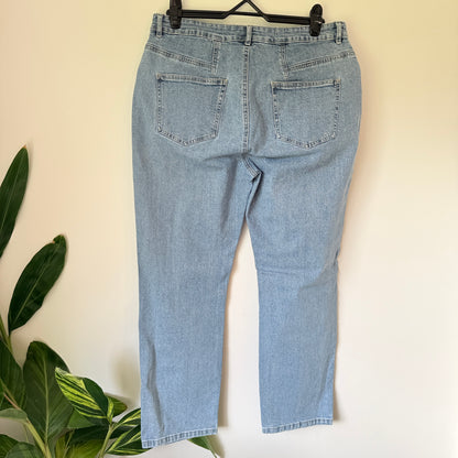 Emerge Denim Carpenter Style Jeans - Light Wash - Size 14