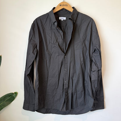 Asuwere Size L Long-Sleeve Button-Up Shirt