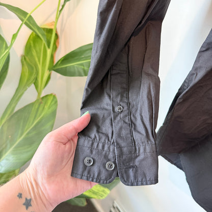 Asuwere Size L Long-Sleeve Button-Up Shirt