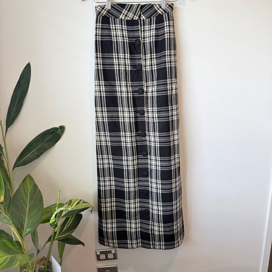 Vintage Anderson's (By Appointment to Her Majesty the Queen) 67cm Waist Plaid Wool Skirt