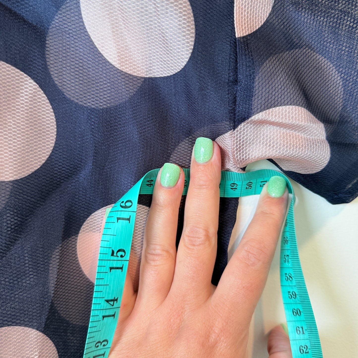 Etam Weekend U/Arm to U/Arm 49cm Mesh Polka Dot Crop Top