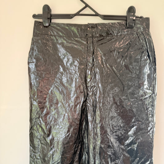 Georgia Alice Waist 76cm Black Vinyl Pants