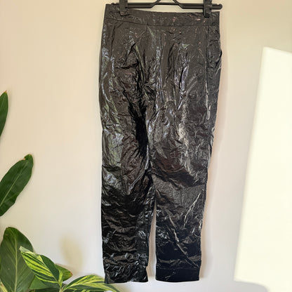 Georgia Alice Waist 76cm Black Vinyl Pants