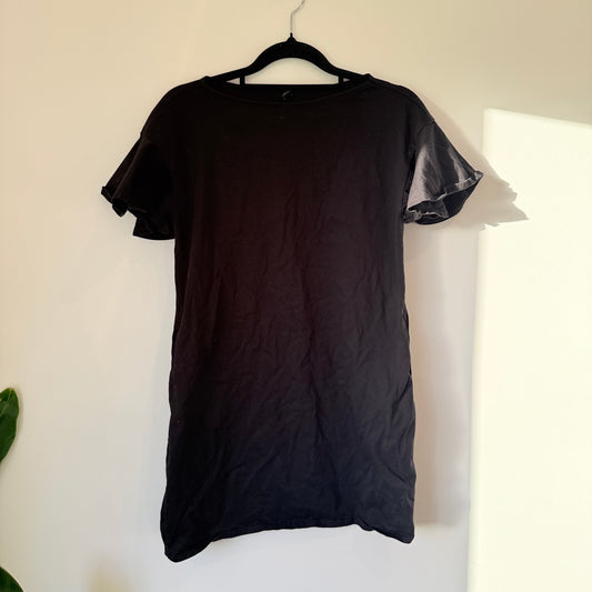 Uniqlo Size XS Black Short-Sleeved Dress
