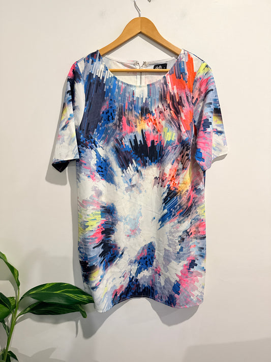 dotti Size 14 Abstract Shift Dress
