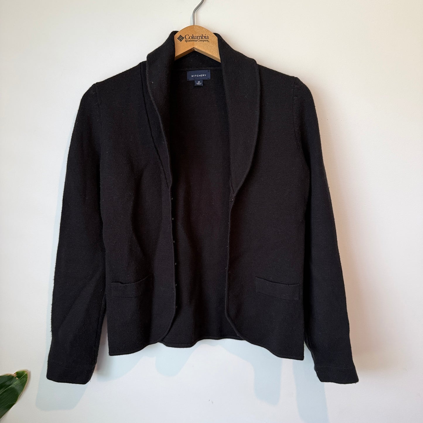 Witchery Size M Clasp Front Wool Blazer / Cardi