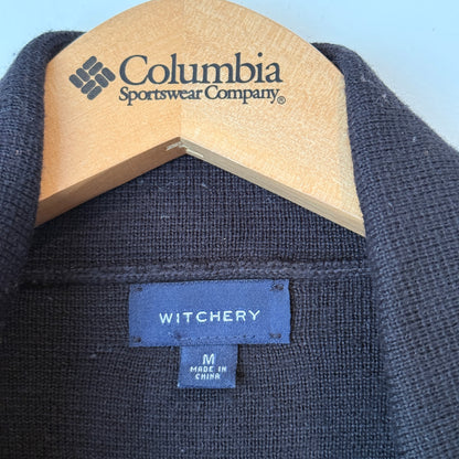 Witchery Size M Clasp Front Wool Blazer / Cardi