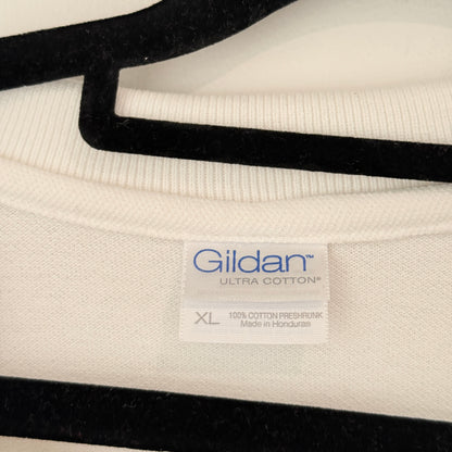 Gildan Size XL White Polo Shirt