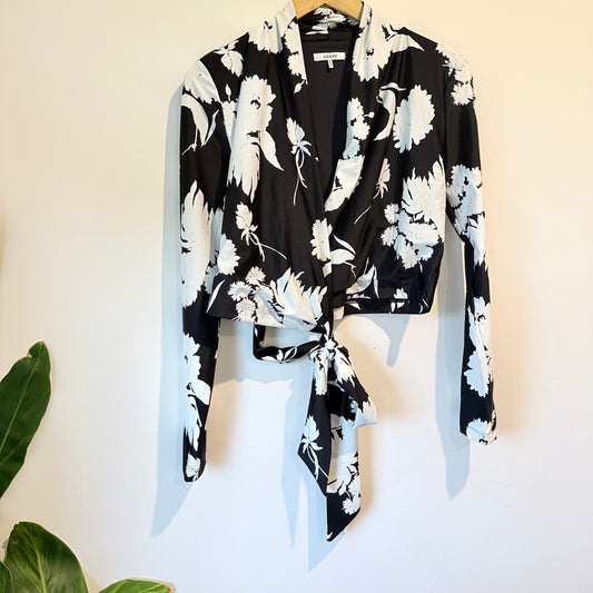 Ganni Size 36 Wrap Top