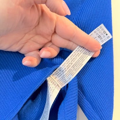 Zara Size L Ribbed Crop Top with Ties