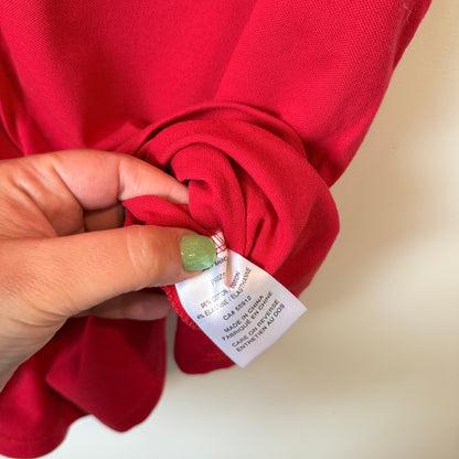 Biz Collection Size 16 Red Norfolk Island Short-Sleeve Polo Shirt