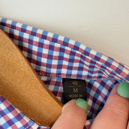 Country Road Size 40 Plaid Long-Sleeve Button-Down Dress Shirt