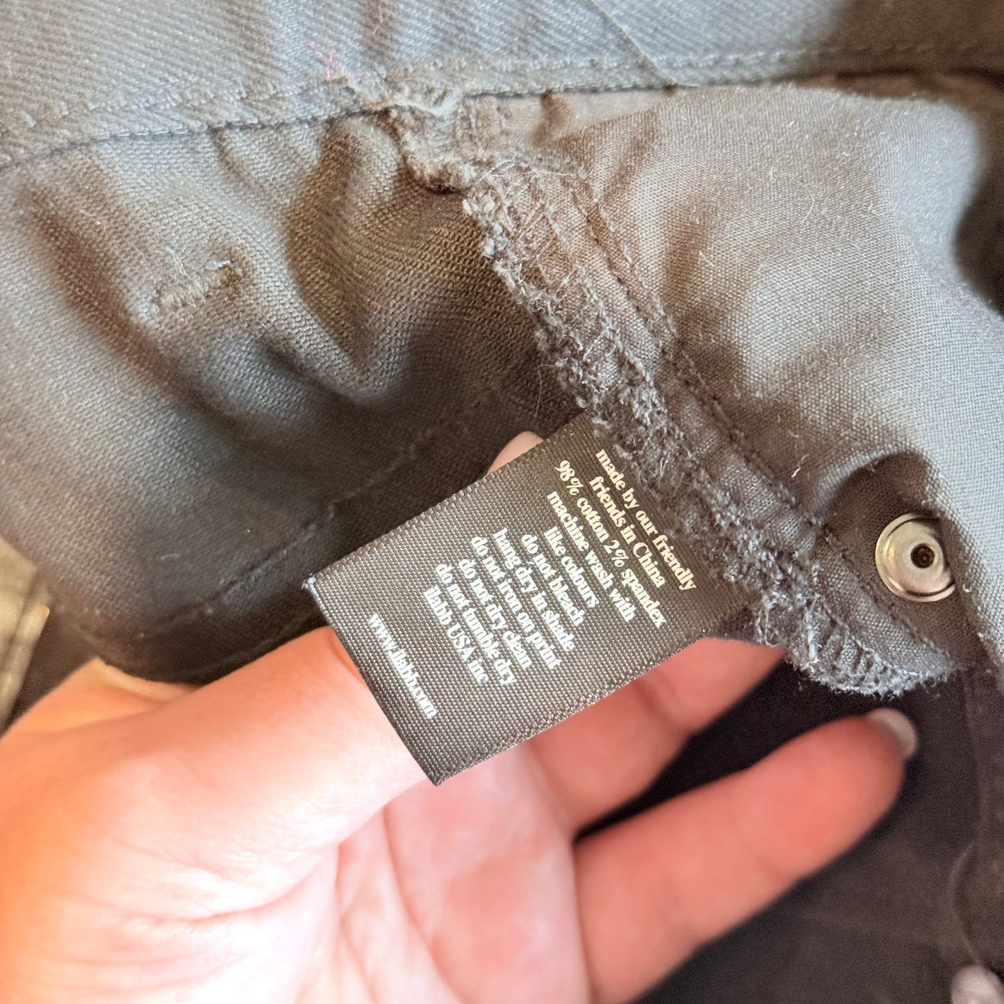 ilabb Size 8 Black Denim Shorts