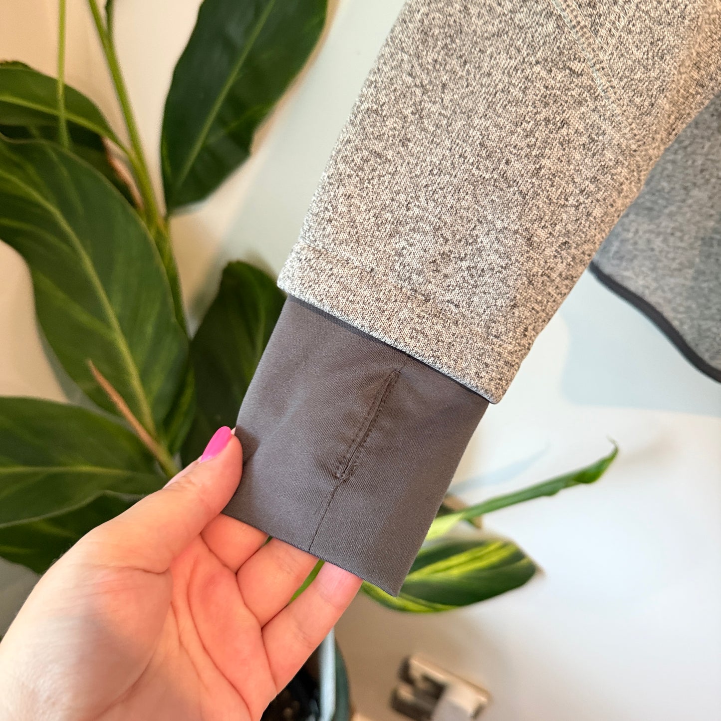 Active & Co Size 16 Gray Full-Zip Fleece Jacket Turquoise Accents