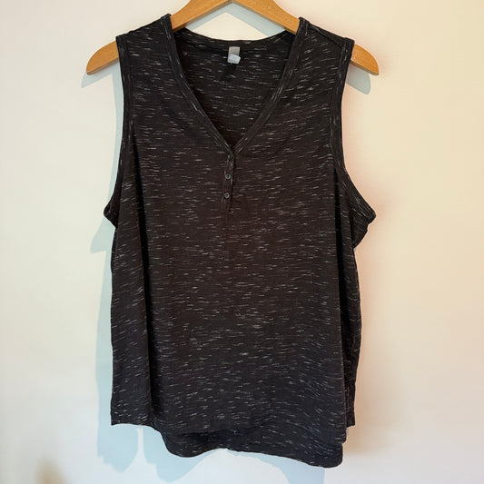 Anthem Size XL Black Sleeveless Top V-Neck