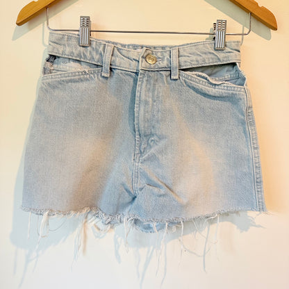 Zara Size 6 Denim Shorts with Cutout Sides