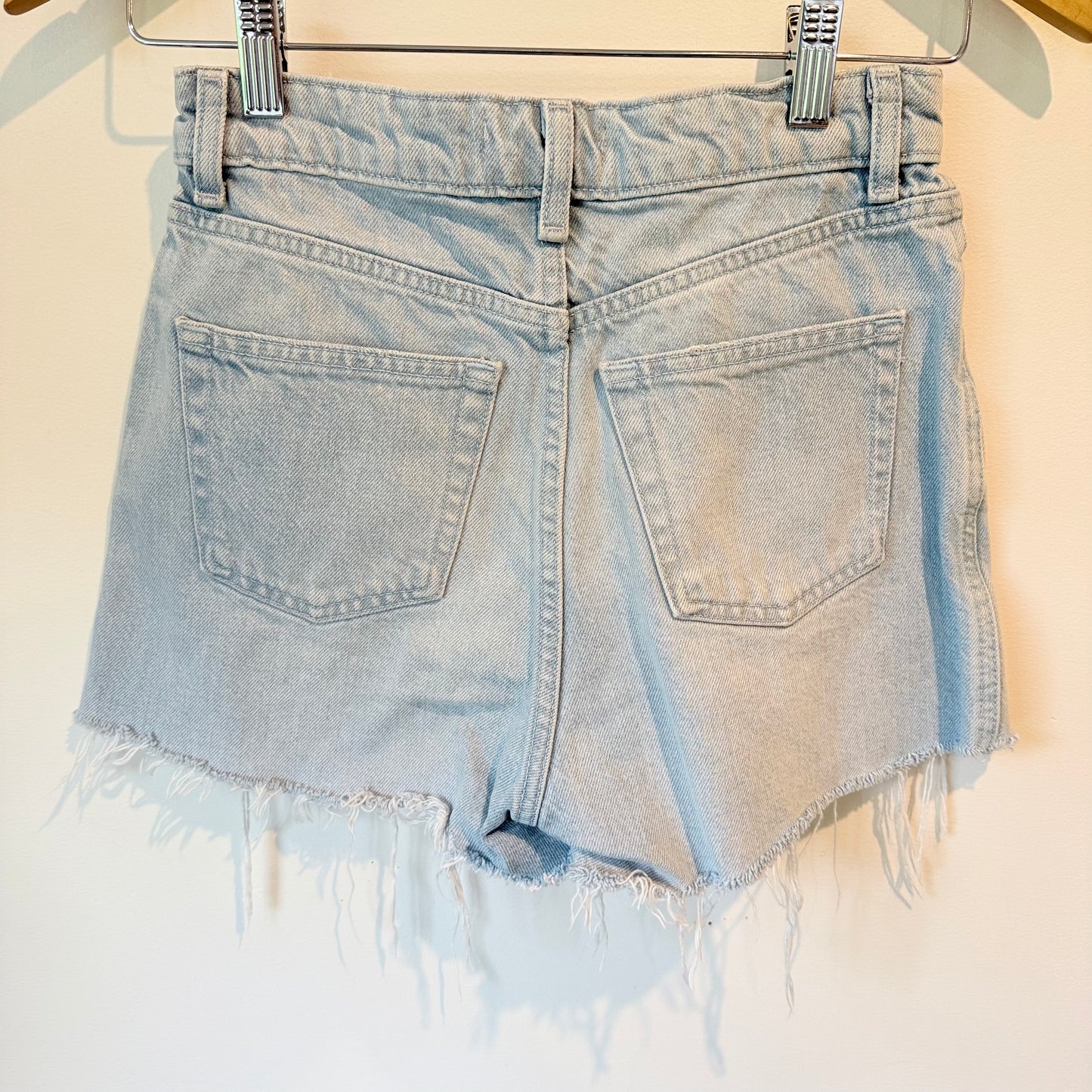 Zara Size 6 Denim Shorts with Cutout Sides
