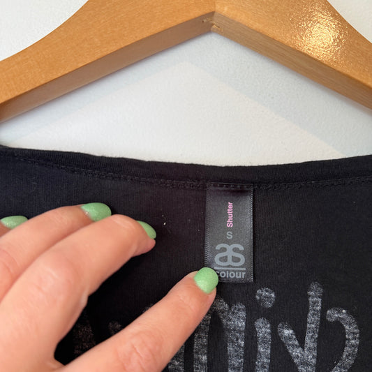 AS Colour Size S Skinny Black T-Shirt