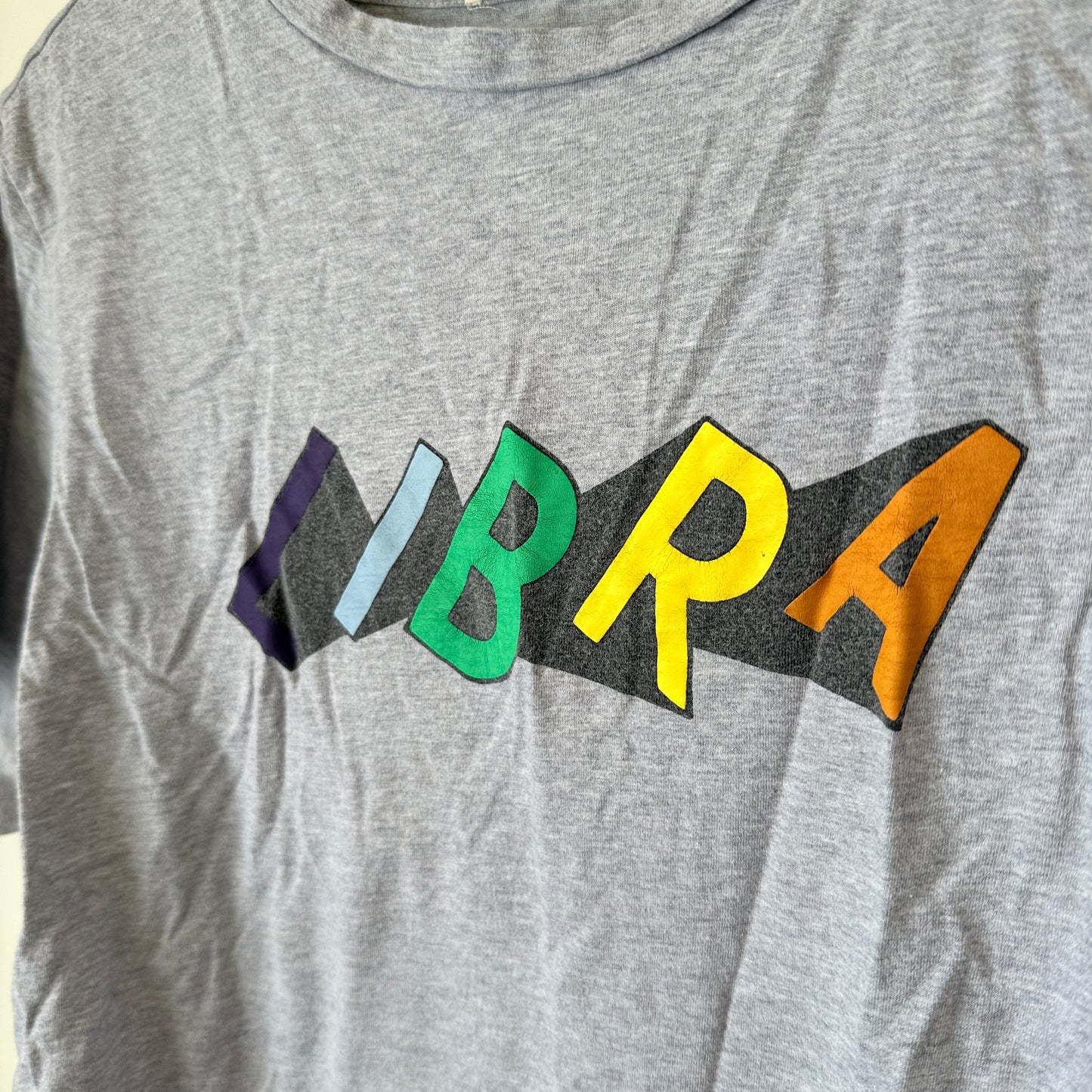Ruby Size M/L Libra Print Grey T-Shirt
