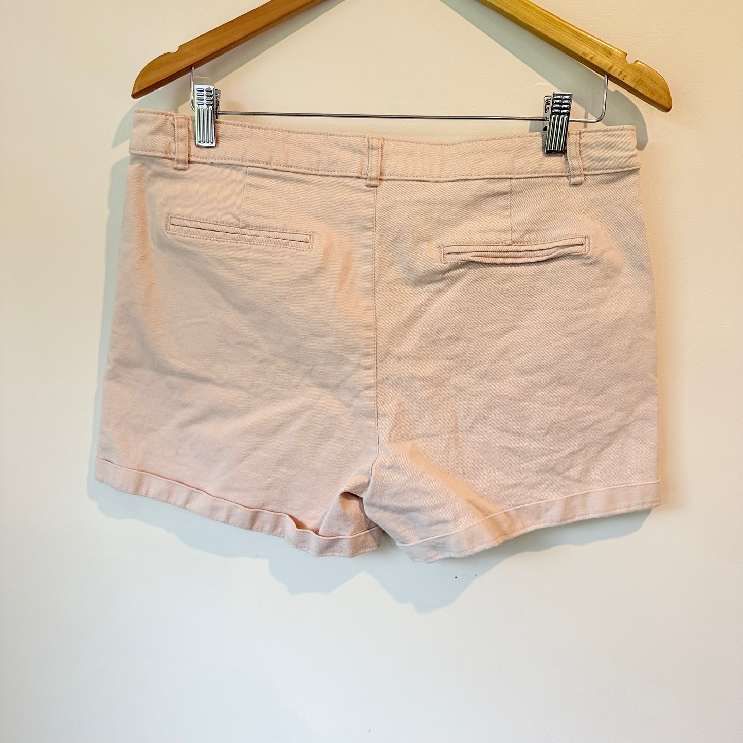 Glassons Size 12 Light Pink Denim Shorts