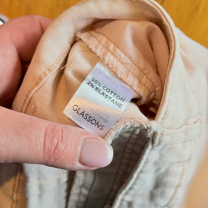 Glassons Size 12 Light Pink Denim Shorts