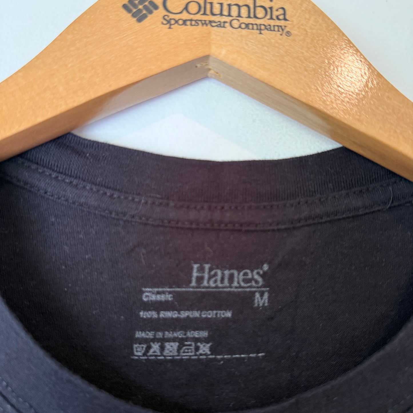 Hanes Size M WACTA Black T-Shirt