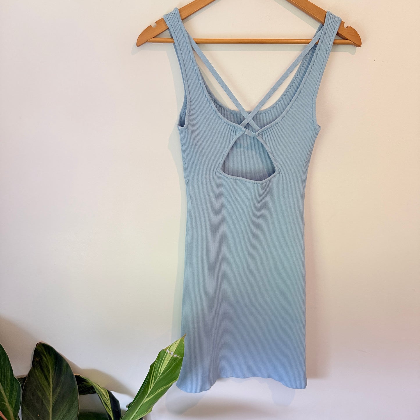 Brand Unknown Size U/Arm to U/Arm 33cm Ribbed Knit Mini Dress
