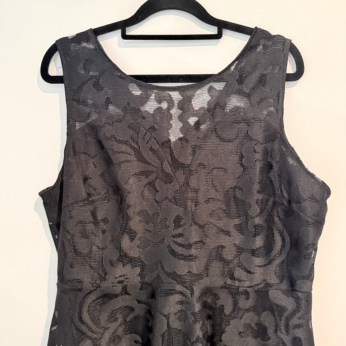 Unknown Brand Size U/Arm 53cm Black Lace Mini Dress